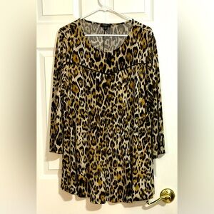 Cocomo Woman Leopard Top - 3X